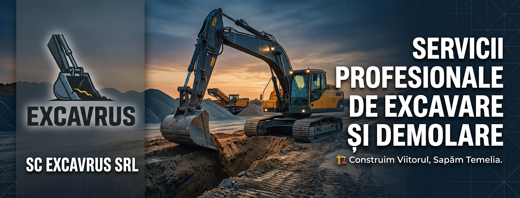 EXCAVRUS - Servicii profesionale de excavare